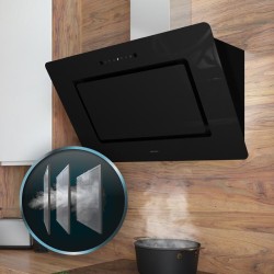 Campana Extractora Decorativa Cecotec Bolero Flux DT 908002 Glass Black B