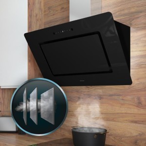 Campana Extractora Decorativa Cecotec Bolero Flux DT 908002 Glass Black B