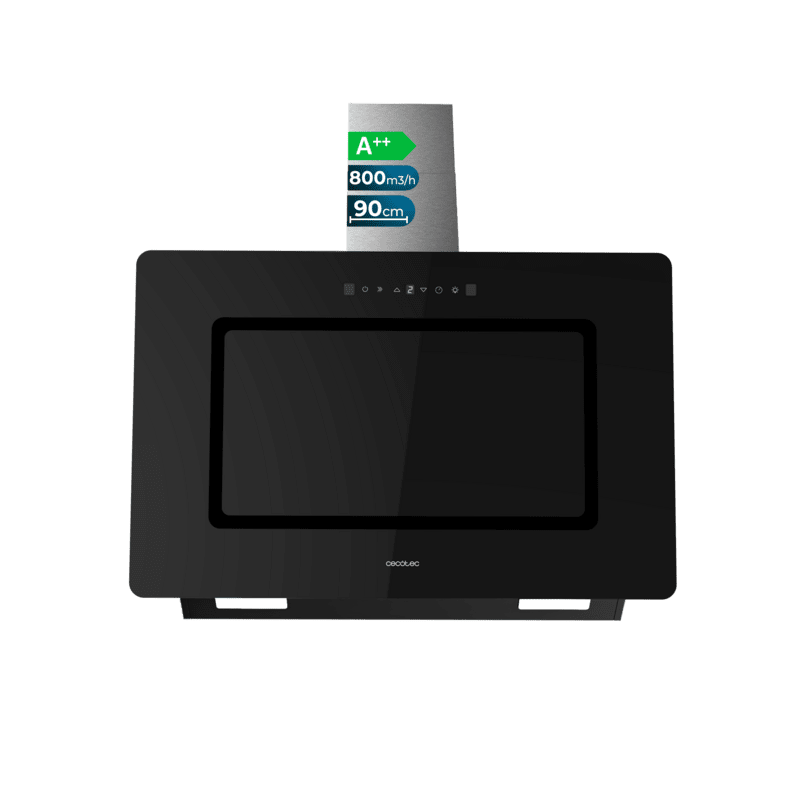 Dekorative Dunstabzugshaube Cecotec Bolero Flux DT 908002 Glass Black A++