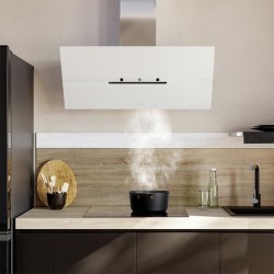 Campana Extractora Decorativa Cecotec Bolero Flux DT 908010 Glass White A++