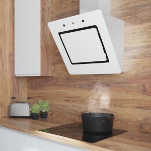 Dekorative Dunstabzugshaube Cecotec Bolero Flux DT 608002 Glass White A++