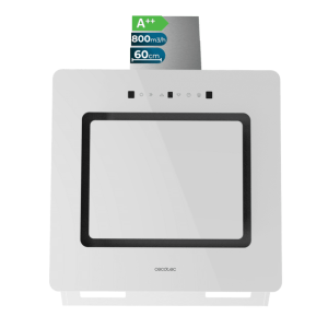 Dekorative Dunstabzugshaube Cecotec Bolero Flux DT 608002 Glass White A++