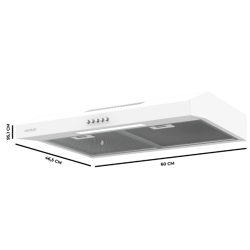 Herkömmliche Dunstabzugshaube Bolero Flux CM 602200 White B