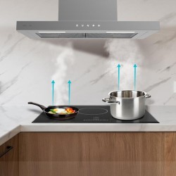 Campana Extractora T Cecotec Bolero Flux TT 604000 Inox B