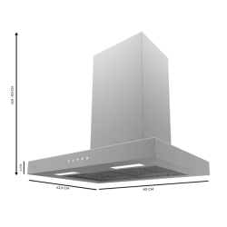 Campana Extractora T Cecotec Bolero Flux TT 604000 Inox B