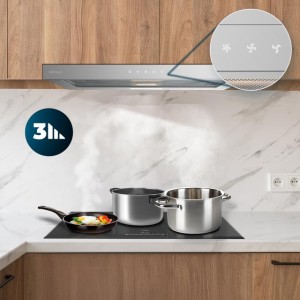 Campana Extractora Telescópica Cecotec Bolero Flux TLT 604000 Inox A+++