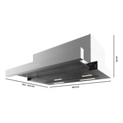 Campana Extractora Telescópica Cecotec Bolero Flux TLT 604000 Inox A+++