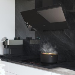 Campana Extractora Decorativa Cecotec Bolero Flux DM 906500 Glass Black A