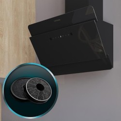 Dekorative Dunstabzugshaube Cecotec Bolero Flux DT 608000 Glass Black A++