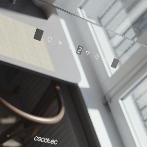 Dekorative Dunstabzugshaube Cecotec Bolero Flux DT 608000 Glass Black A++