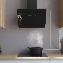Campana Extractora Decorativa Cecotec Bolero Flux DT 608000 Glass Black A++