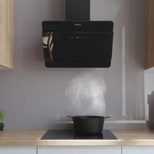 Dekorative Dunstabzugshaube Cecotec Bolero Flux DT 608000 Glass Black A++