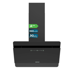 Dekorative Dunstabzugshaube Cecotec Bolero Flux DT 608000 Glass Black A++