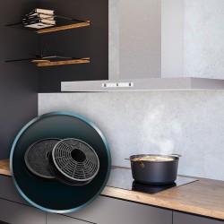 Campana Extractora T Cecotec Bolero Flux TT 908000 Slim Glass White A++