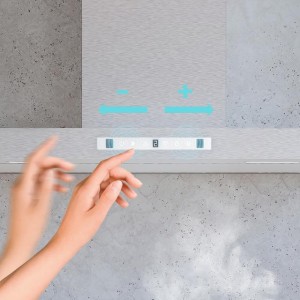 Campana Extractora T Cecotec Bolero Flux TT 908000 Slim Glass White A++