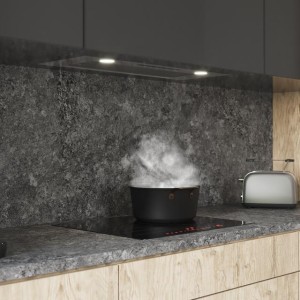 Integrierte Dunstabzugshaube Cecotec Bolero Flux IT 755500 Inox A++