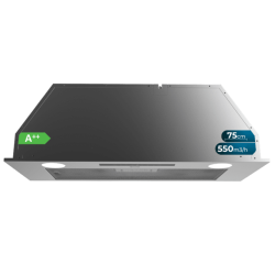 Integrierte Dunstabzugshaube Cecotec Bolero Flux IT 755500 Inox A++