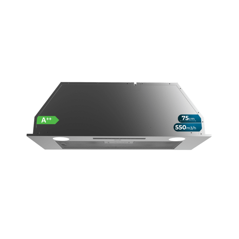 Integrierte Dunstabzugshaube Cecotec Bolero Flux IT 755500 Inox A++