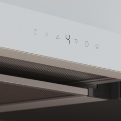 Teleskopische Dunstabzugshaube Cecotec Bolero Flux TLT 605500 Glass White A++
