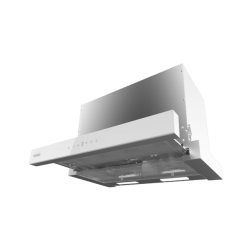 Teleskopische Dunstabzugshaube Cecotec Bolero Flux TLT 605500 Glass White A++
