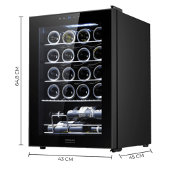 Vinothek Cecotec Bolero GrandSommelier 2050 Black Compressor