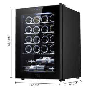 Vinoteca Cecotec Bolero GrandSommelier 2050 Black Compressor