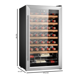 Vinoteca Cecotec Bolero GrandSommelier 34030 Inox Compressor