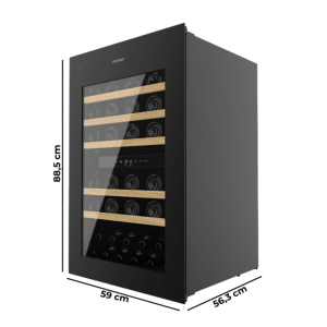 Integrierbare Weinbar Cecotec Bolero GrandSommelier Duo 57000 Touch Black Compressor