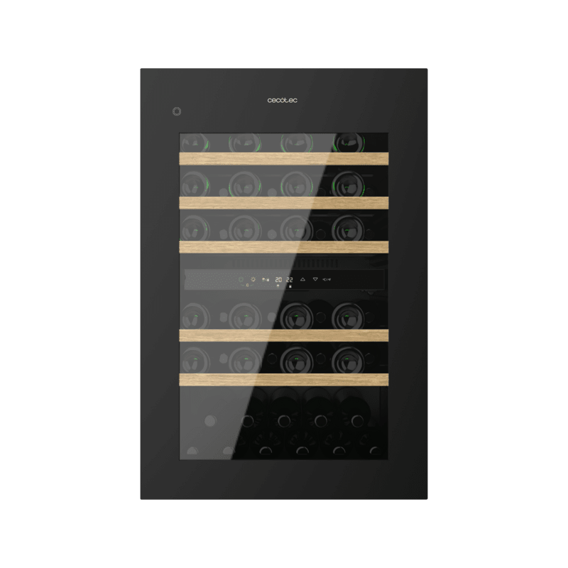 Integrierbare Vinothek Cecotec Bolero GrandSommelier Duo 57000 Touch Black Compressor