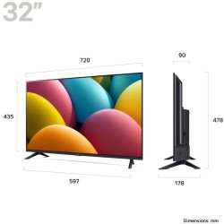 Fernseher LG 32LR60006LA 32" Schwarz Full HD mit Smart TV und WiFi