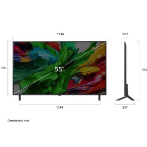 Fernseher LG QNED Evo 55QNED87A6B 55" Ultra HD 4K mit Smart TV und WiFi