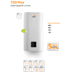 Termo Eléctrico Vertical Cointra TDD Plus 100 de 100 Litros con Doble Deposito y WiFi