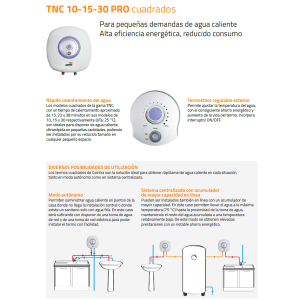 Termo Eléctrico Cuadrado Cointra TNC 15 Cuadrado de 15 Litros