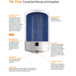 Termo Eléctrico Vertical Cointra TBL Plus 100 de 100 Litros con Panel Digital