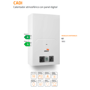 Atmosphärische Gasheizung Cointra CADI 11 L für Erdgas mit Digitalanzeige