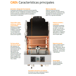 Calentador de Gas Atmosférico Cointra CADI 11 L para Gas Butano con Panel Digital