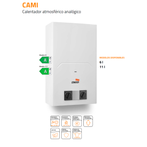 Calentador de Gas Atmosférico Cointra CAMI 6 L para Gas Butano