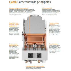 Calentador de Gas Atmosférico Cointra CAMI 6 L para Gas Butano