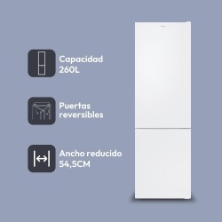 Kühlschrank Combi CANDY CCT3L517EW Weiß Kapazität von 260 Liter
