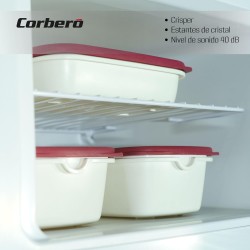 Kühlschrank Combi 2 Türen Corberó CF2PH14321W Weiß Kapazität von 206 Liter