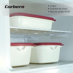 Frigorífico Combi 2 Puertas Corberó CF2PH14321W Blanco Capacidad de 206 Litros