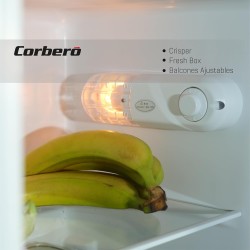 Kühlschrank Combi 2 Türen Corberó CF2PH14321W Weiß Kapazität von 206 Liter