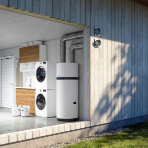 Bomba de calor ACS Aerotermia DAIKIN Altherma con Serpentín Solar EKHHE-PCV37