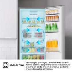 Kühlschrank Combi Hisense RB440N4ACD Grau Inox Kapazität von 336 Liter
