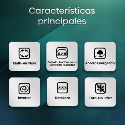 Frigorífico Combi Hisense RB440N4ACC Gris Inox Capacidad de 336 Litros