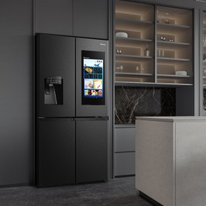 Frigorífico Americano Combi 4 Puertas Hisense RQ760N4IFE Negro Capacidad de 577 Litros