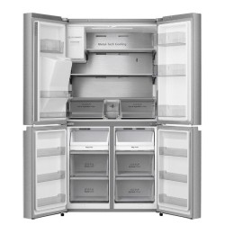 Frigorífico Americano Combi 4 Puertas Hisense RQ760N4SASE Inox Capacidad de 584 Litros