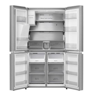 Frigorífico Americano Combi 4 Puertas Hisense RQ760N4SASE Inox Capacidad de 584 Litros