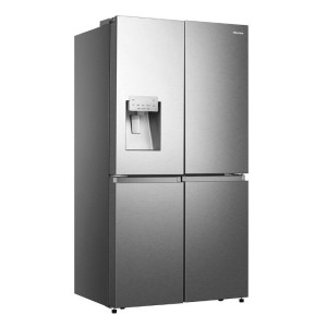 Integrierbarer Kombi-Kühlschrank 4 Türen Hisense RQ760N4SASE Inox Kapazität von 584 Liter