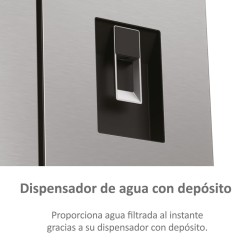 Amerikanischer Kühlschrank Combi HAIER HCR3818EWMM Inox Kapazität von 463 Liter